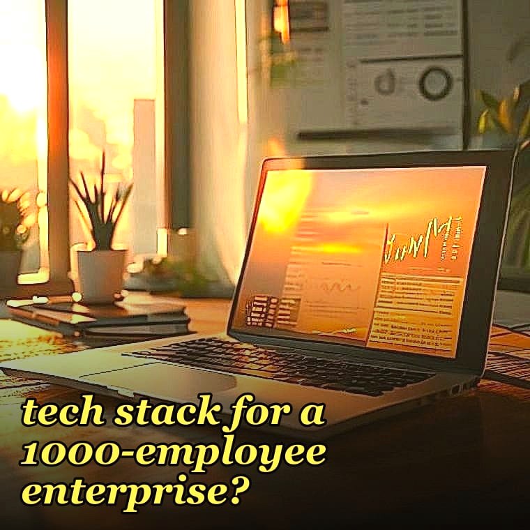 What is the 2027 sales tech stack for a 1000-employee enterprise?