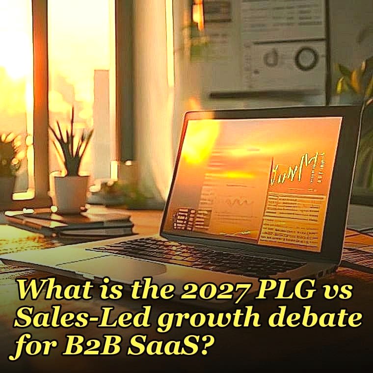 What is the 2027 PLG vs Sales-Led growth debate for B2B SaaS?