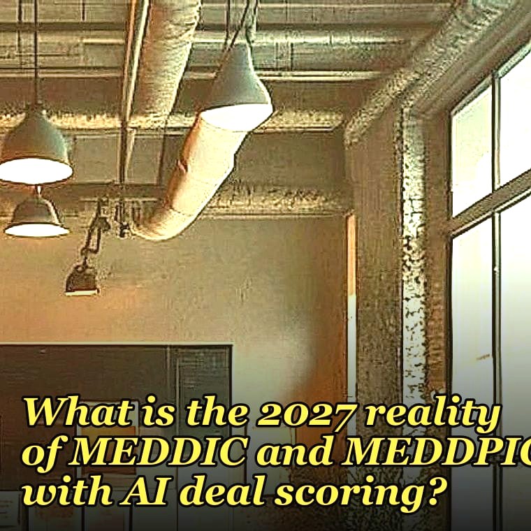 What is the 2027 reality of MEDDIC and MEDDPICC with AI deal scoring?