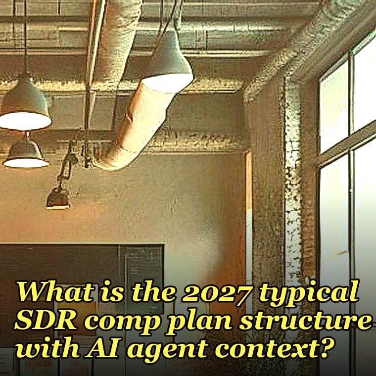 What is the 2027 typical SDR comp plan structure with AI agent context?
