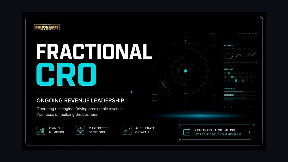 What is a fractional CRO in 2027?