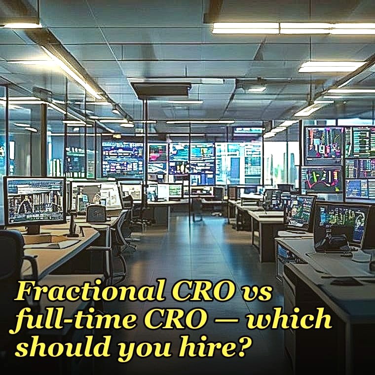 Fractional CRO vs full-time CRO — which should you hire?