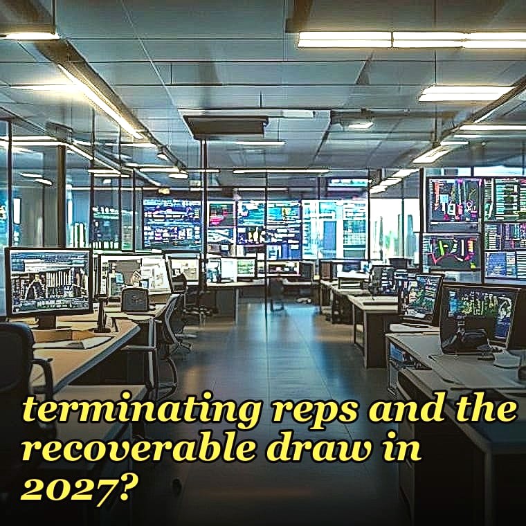 How do you design clawback provisions for terminating reps and the recoverable draw in 2027?
