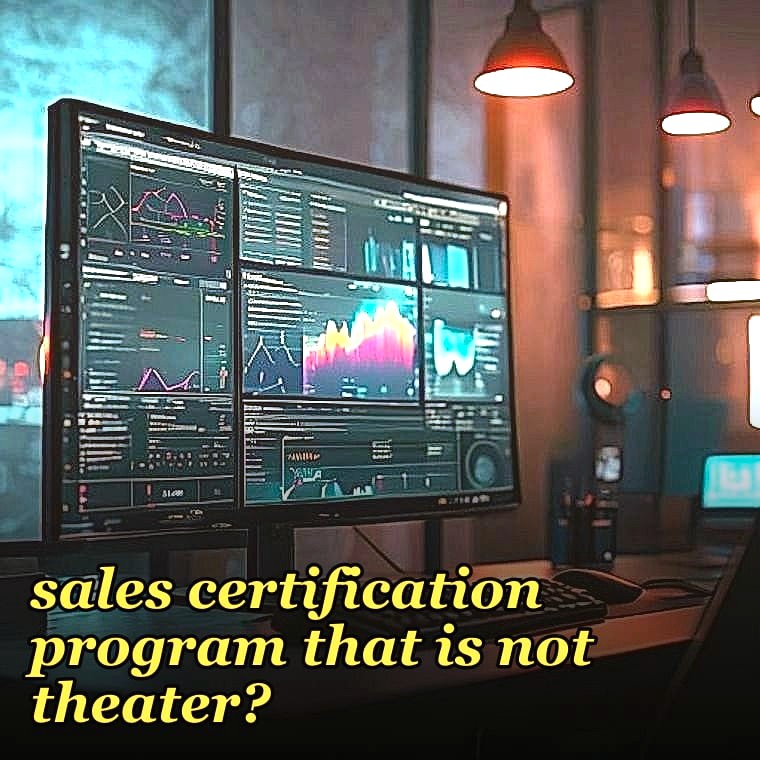 How do you run a 2027 sales certification program that is not theater?