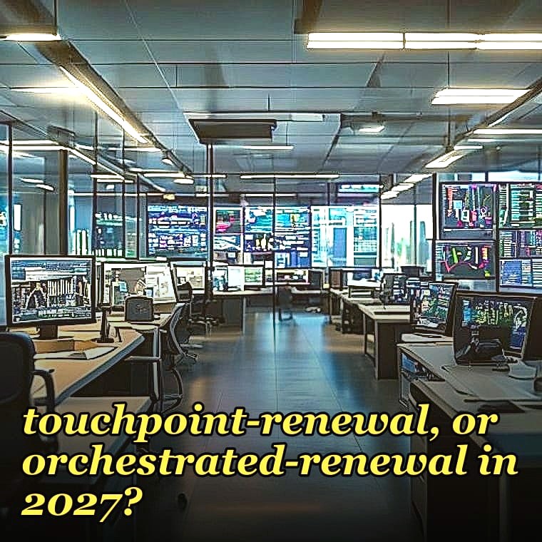 How do you decide between auto-renew, touchpoint-renewal, or orchestrated-renewal in 2027?