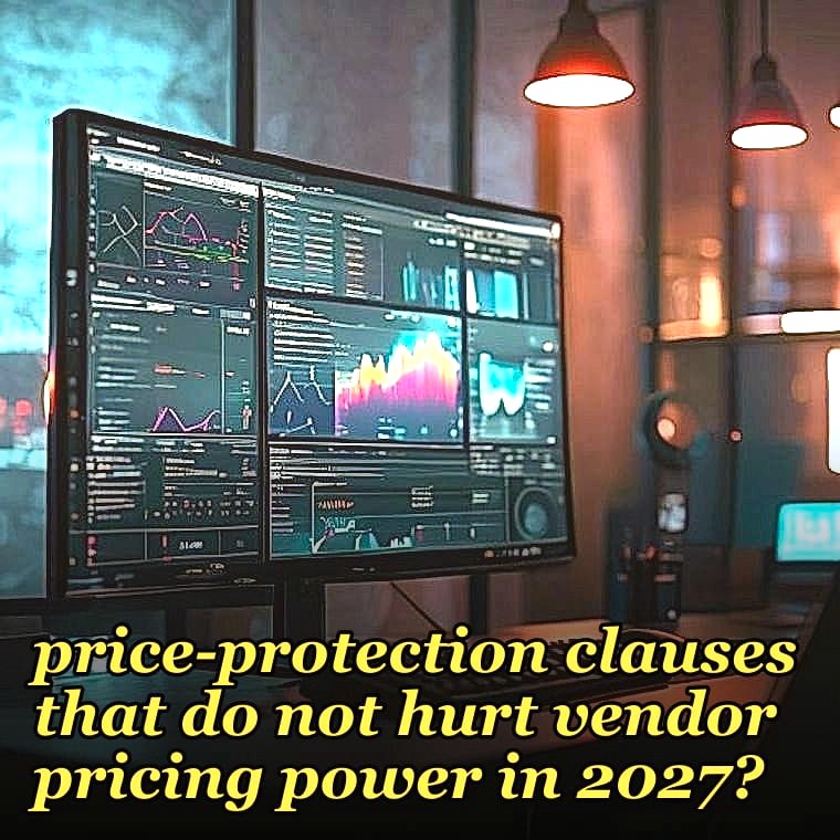How do you write price-protection clauses that do not hurt vendor pricing power in 2027?