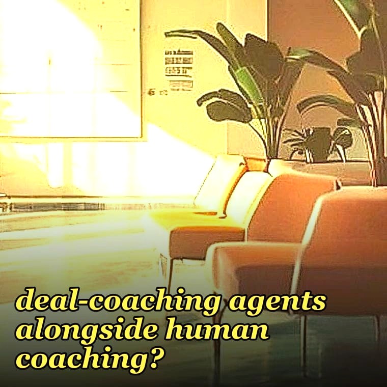 How should sales managers in 2027 use AI deal-coaching agents alongside human coaching?