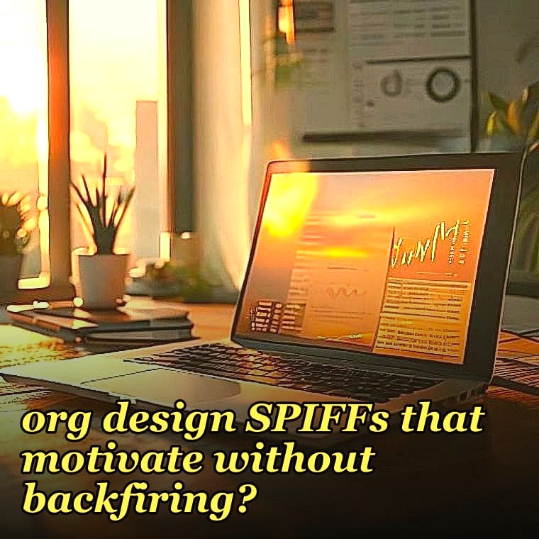 How should a 2027 sales org design SPIFFs that motivate without backfiring?