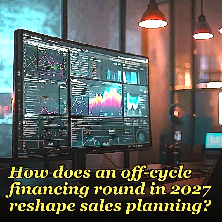 How does an off-cycle financing round in 2027 reshape sales planning?