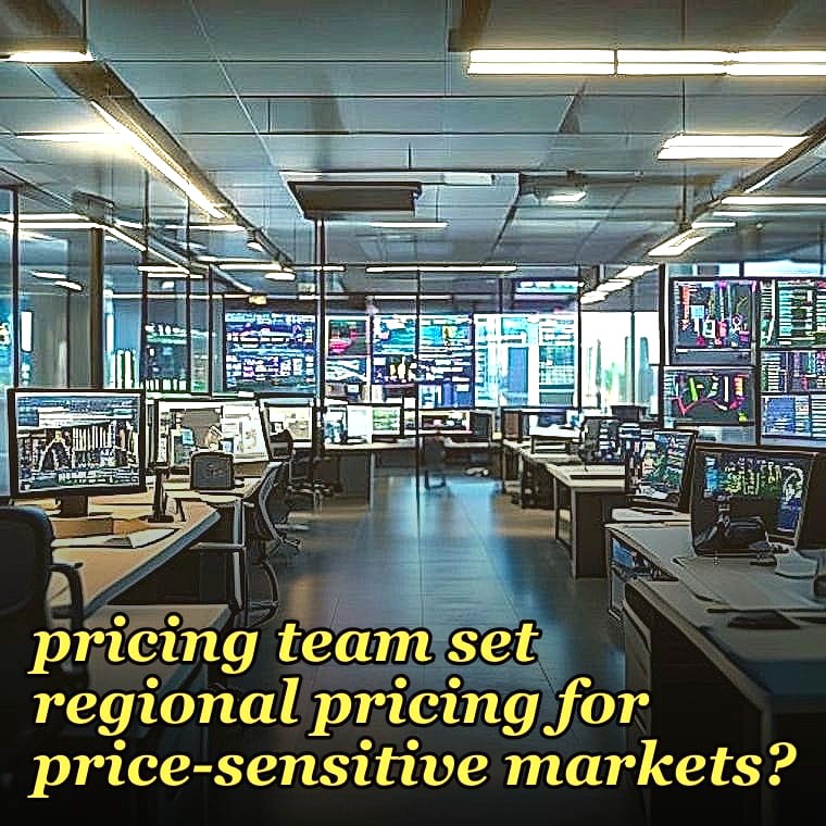 How should a 2027 pricing team set regional pricing for price-sensitive markets?