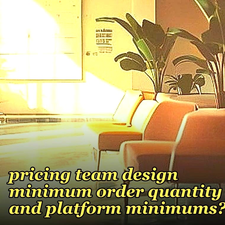 How should a 2027 pricing team design minimum order quantity and platform minimums?