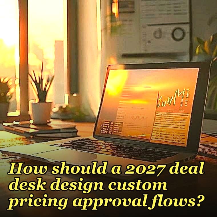 How should a 2027 deal desk design custom pricing approval flows?