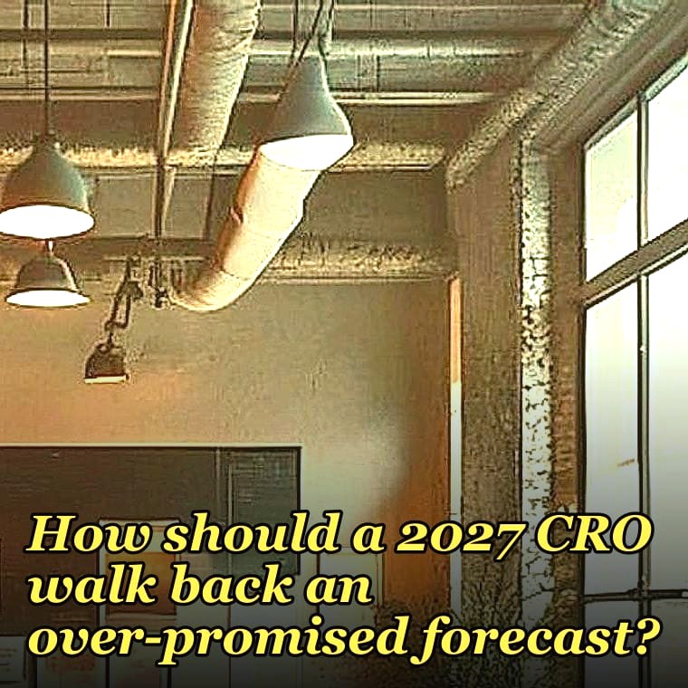 How should a 2027 CRO walk back an over-promised forecast?