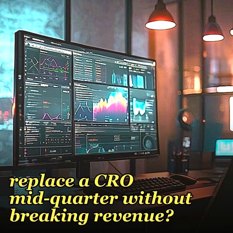 How should a 2027 board replace a CRO mid-quarter without breaking revenue?