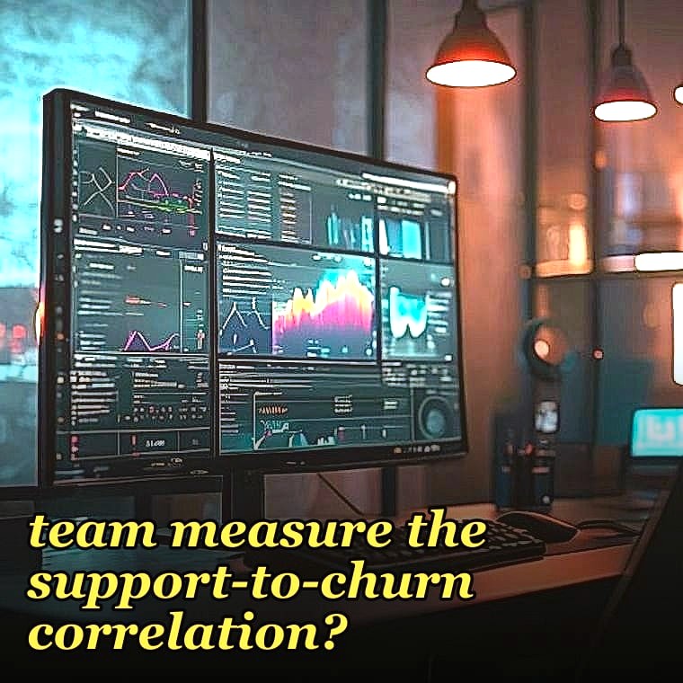 How should a 2027 CS team measure the support-to-churn correlation?