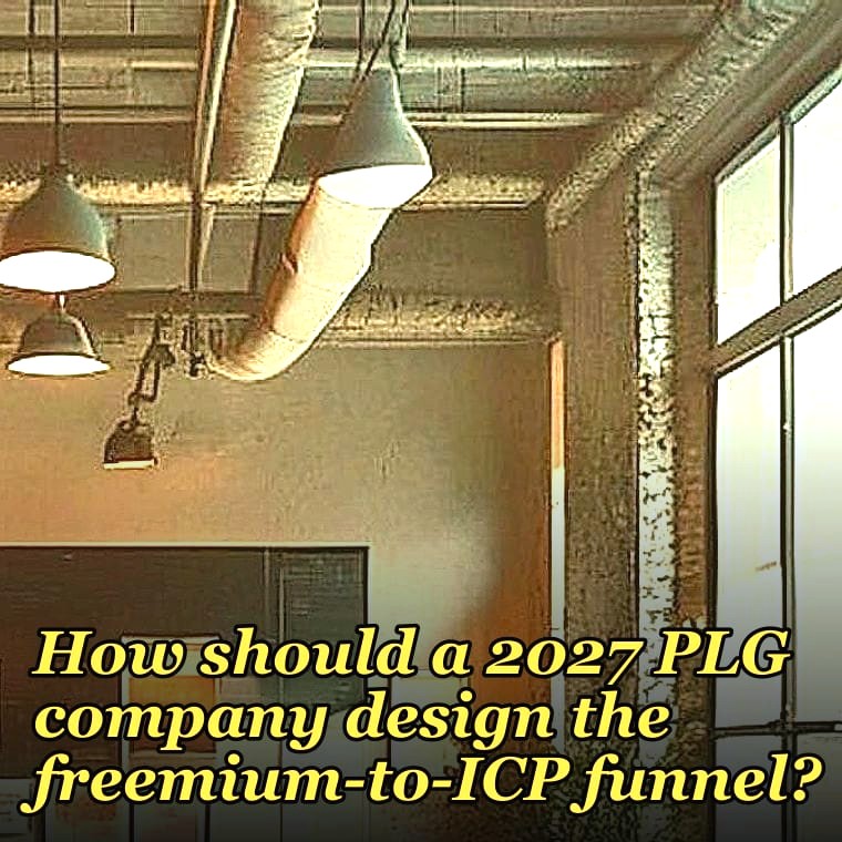 How should a 2027 PLG company design the freemium-to-ICP funnel?