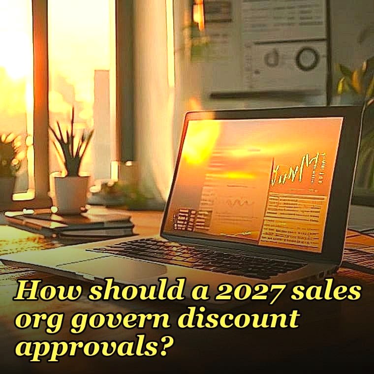 How should a 2027 sales org govern discount approvals?