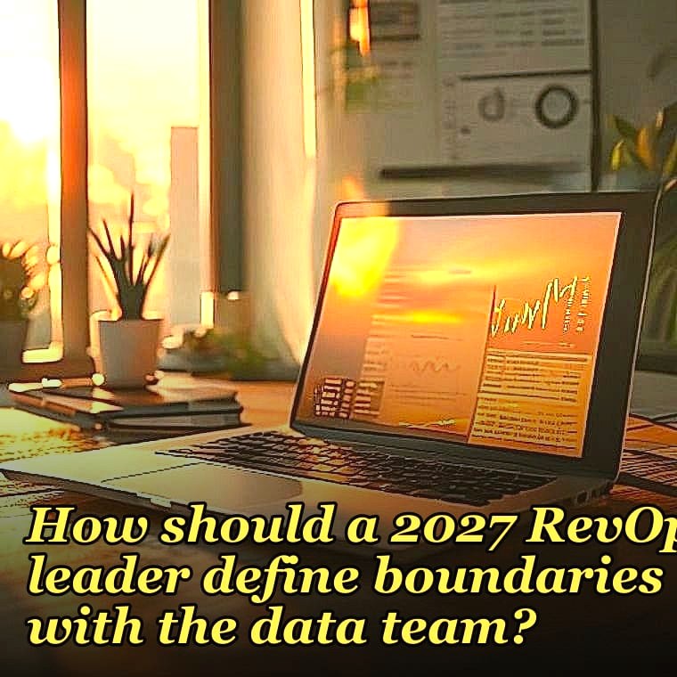 How should a 2027 RevOps leader define boundaries with the data team?