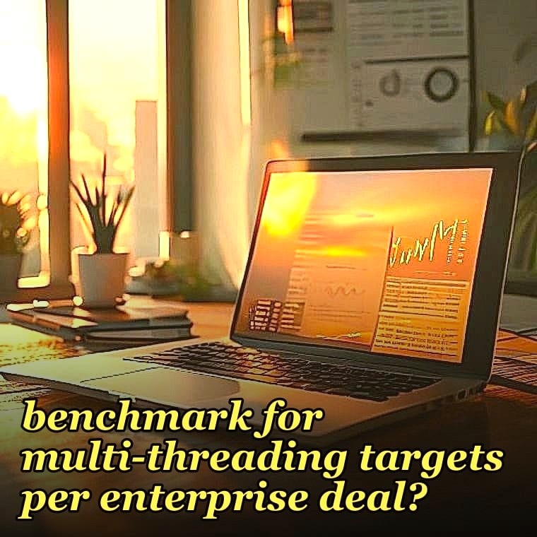What is the 2027 benchmark for multi-threading targets per enterprise deal?