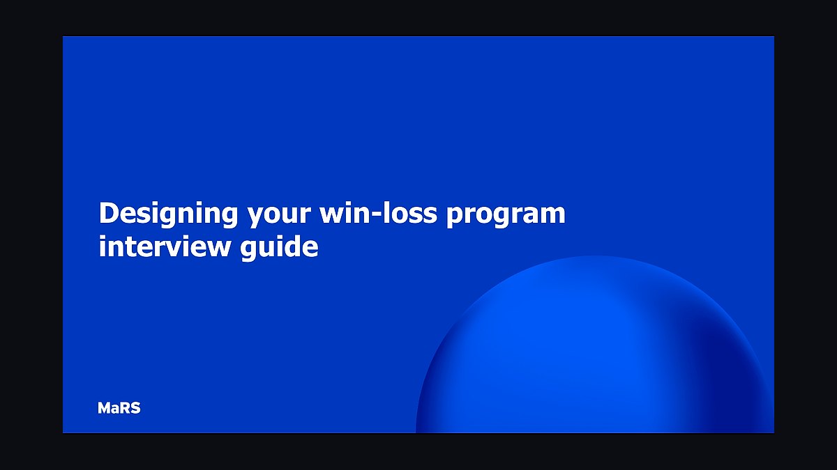 How do you run a win-loss interview program for B2B sales in 2027?
