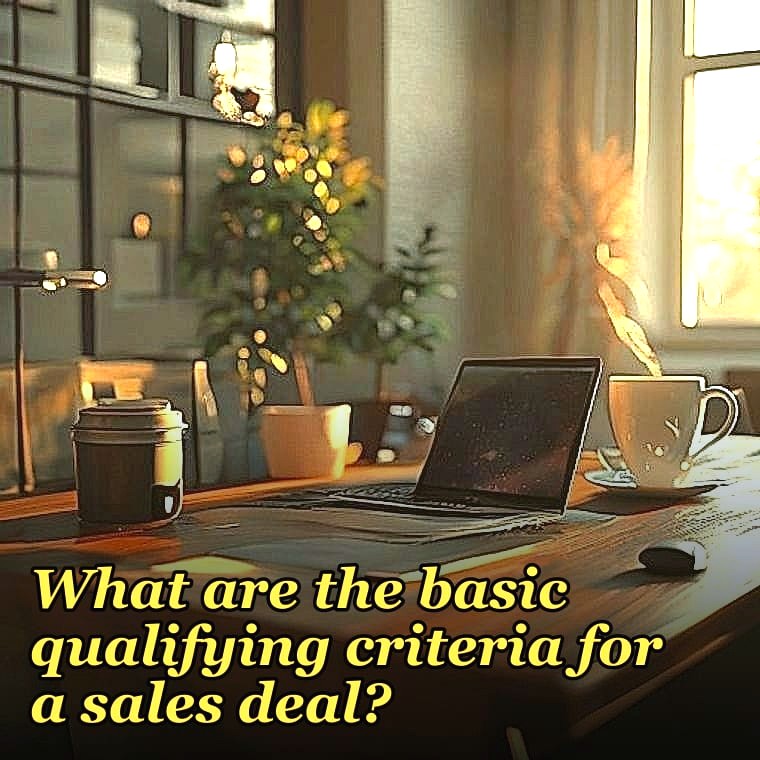 What are the basic qualifying criteria for a sales deal?