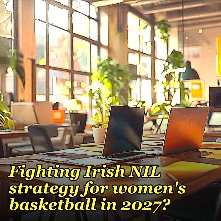 What is the Notre Dame Fighting Irish NIL strategy for women's basketball in 2027?