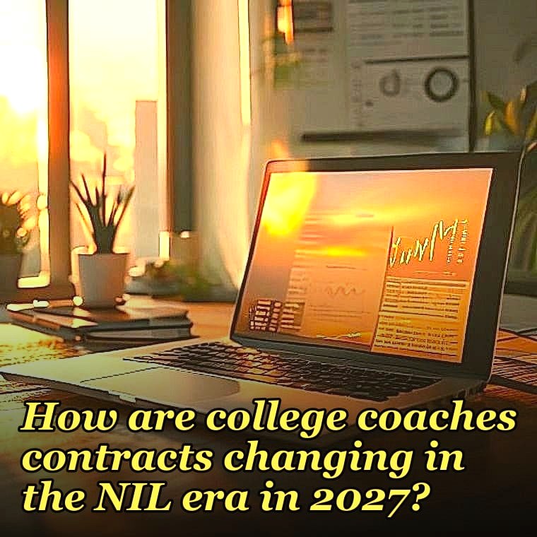 How are college coaches contracts changing in the NIL era in 2027?
