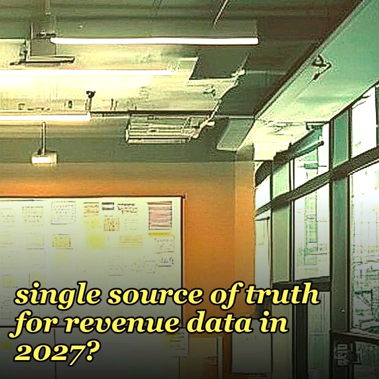 How do you build a single source of truth for revenue data in 2027?