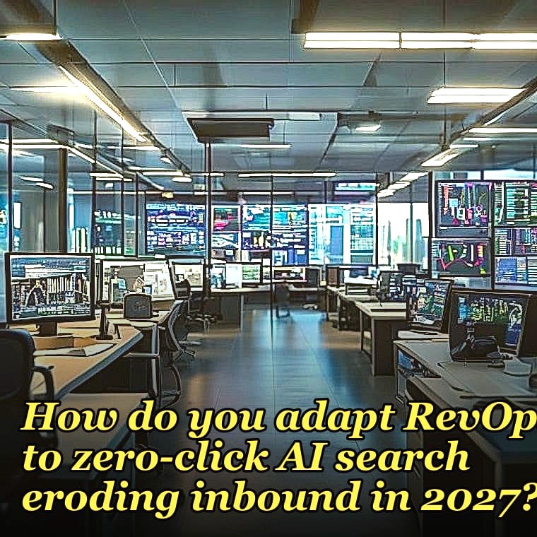 How do you adapt RevOps to zero-click AI search eroding inbound in 2027?