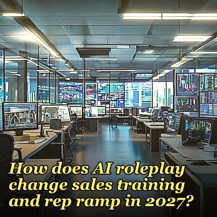 How does AI roleplay change sales training and rep ramp in 2027?