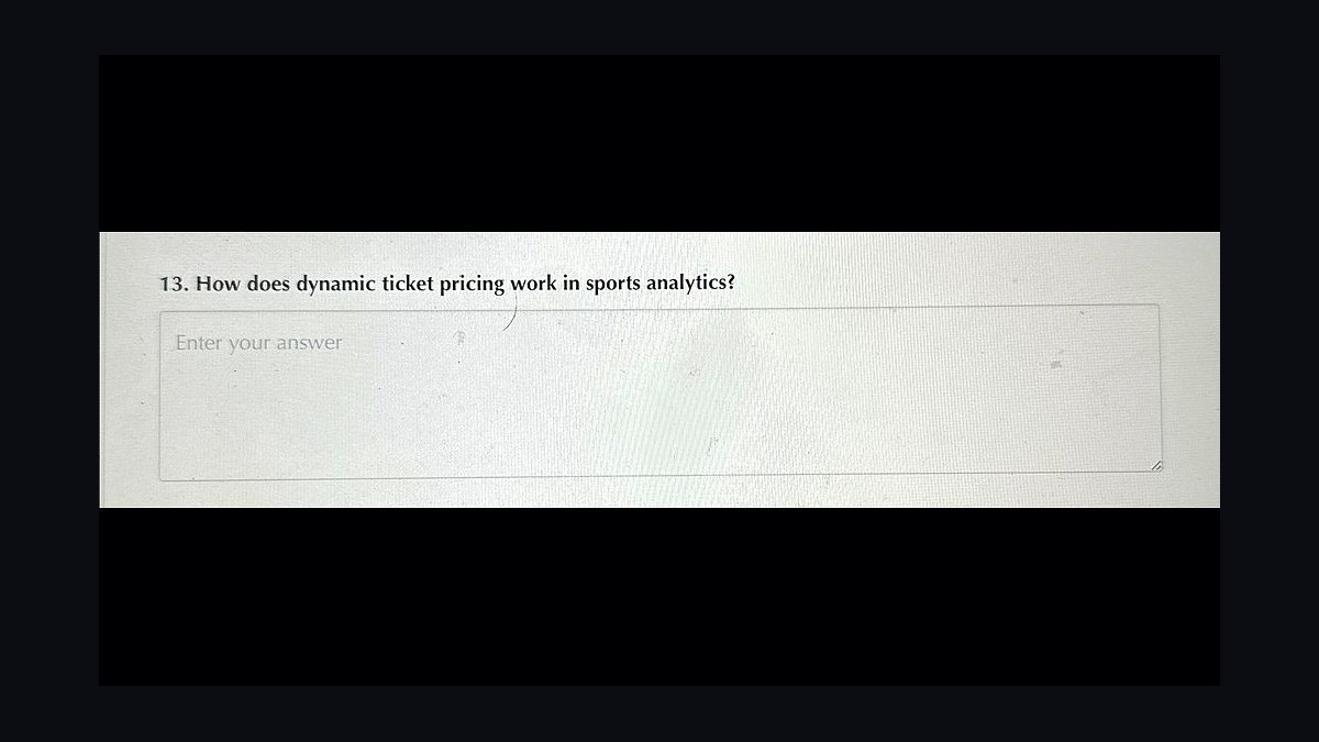 How does dynamic ticket pricing work in sports in 2027?