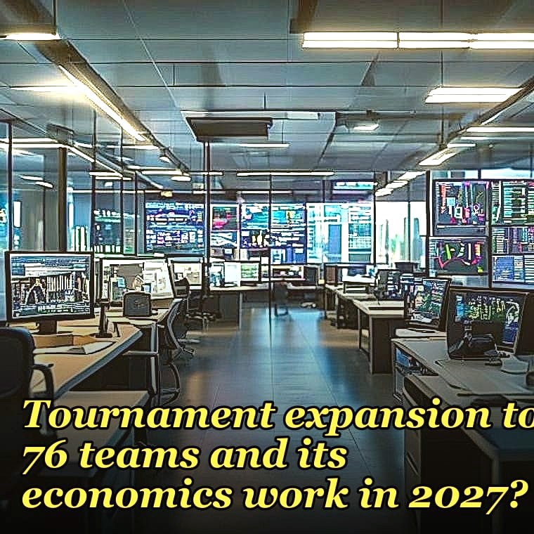 How does the NCAA Tournament expansion to 76 teams and its economics work in 2027?