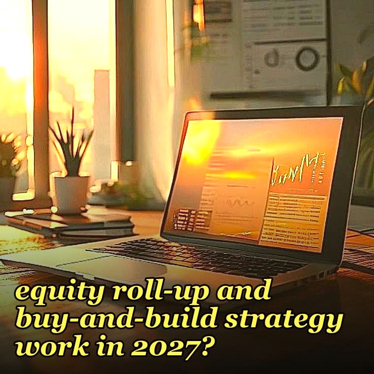 How does a private equity roll-up and buy-and-build strategy work in 2027?