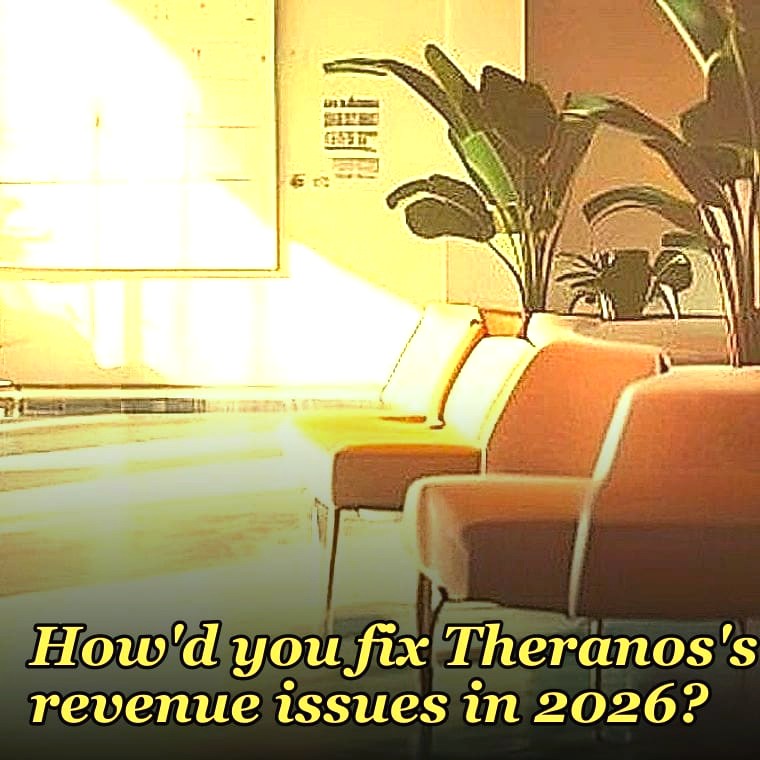 How'd you fix Theranos's revenue issues in 2026?