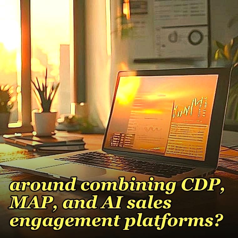 What vendor consolidation patterns are emerging in 2027 around combining CDP, MAP, and AI sales engagement platforms?