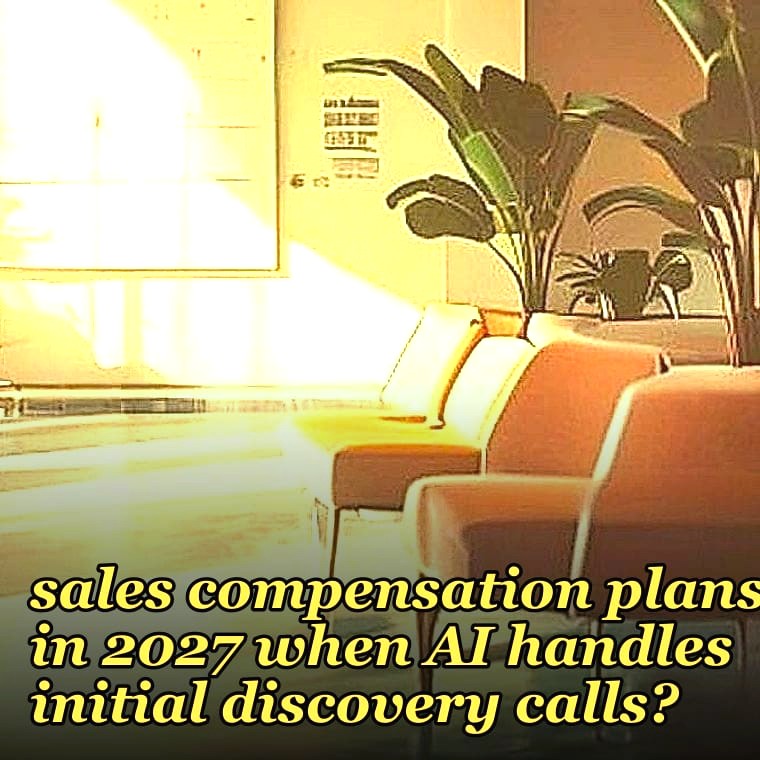 How are B2B companies restructuring their sales compensation plans in 2027 when AI handles initial discovery calls?