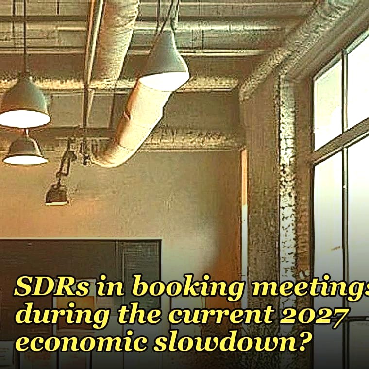 What metrics prove that AI-assisted SDRs outperform human-only SDRs in booking meetings during the current 2027 economic slowdown?