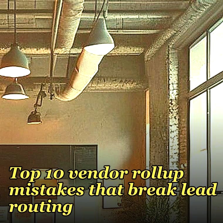 Top 10 vendor rollup mistakes that break lead routing in 2027