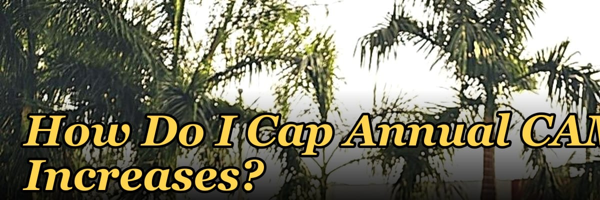 How Do I Cap Annual CAM Increases?