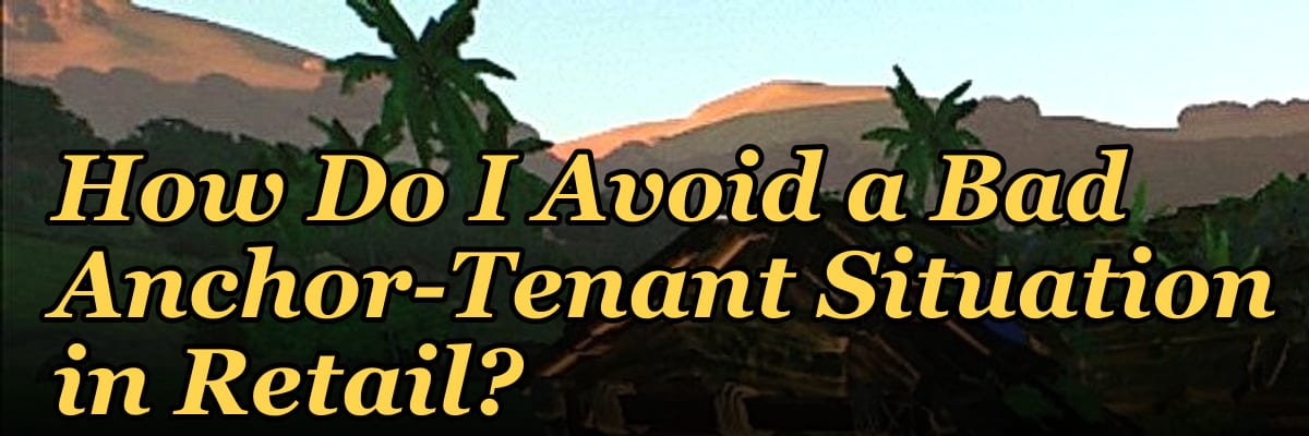 How Do I Avoid a Bad Anchor-Tenant Situation in Retail?