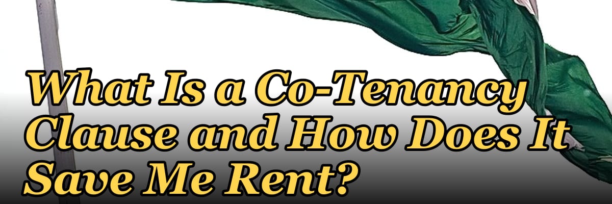 What Is a Co-Tenancy Clause and How Does It Save Me Rent?