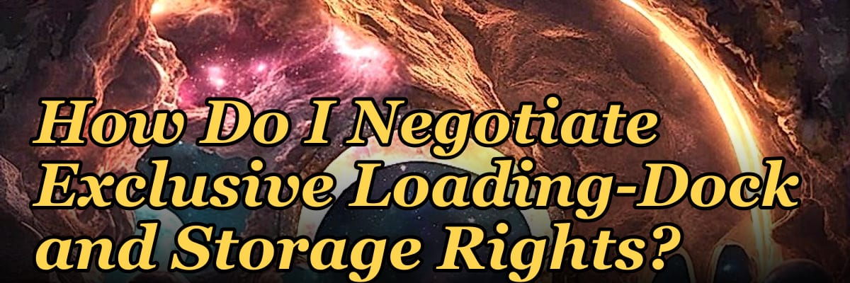 How Do I Negotiate Exclusive Loading-Dock and Storage Rights?