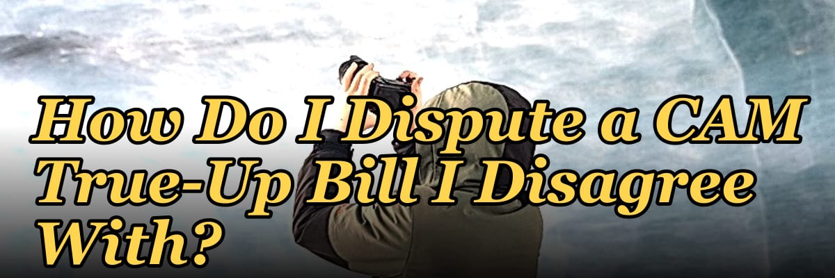 How Do I Dispute a CAM True-Up Bill I Disagree With?