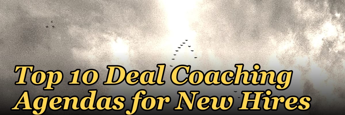 Top 10 Deal Coaching Agendas for New Hires in 2027