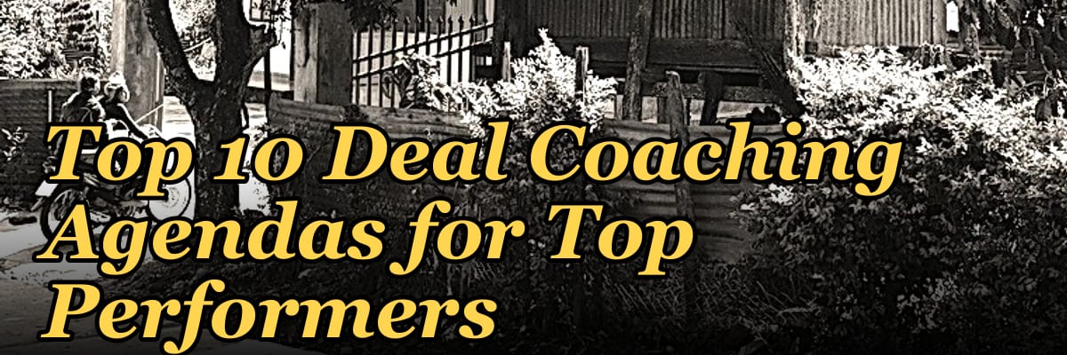 Top 10 Deal Coaching Agendas for Top Performers in 2027