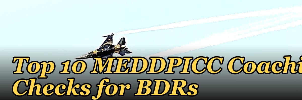 Top 10 MEDDPICC Coaching Checks for BDRs in 2027