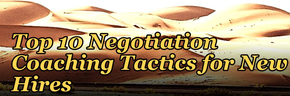 Top 10 Negotiation Coaching Tactics for New Hires in 2027