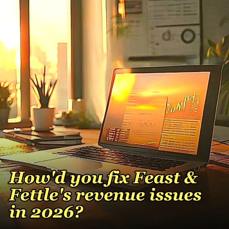 How'd you fix Feast & Fettle's revenue issues in 2026?