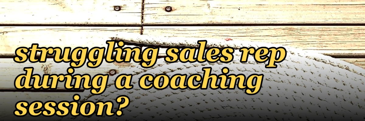 What are the most effective open-ended questions to ask a struggling sales rep during a coaching session?