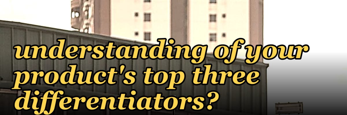 What specific question can you ask a new sales rep in their first week to assess their understanding of your product's top three differentiators?